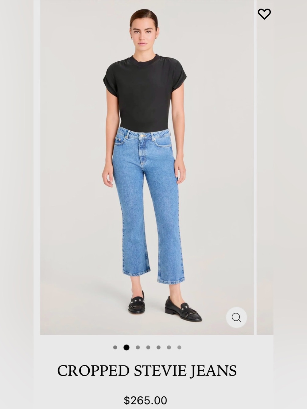 cinq a sept Cropped Stevie Jeans — Light Blue Denim
